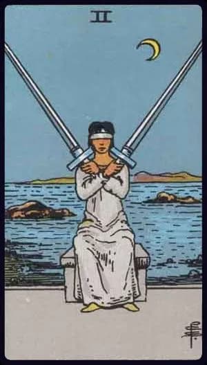 Two of Swords — Tarot Card Meaning