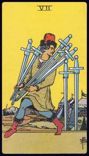 Seven of Swords — Tarot Card Meaning