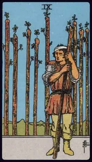 Nine of Wands — Tarot Card Meaning